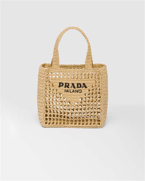 prada re edition crochet bag|prada wicker tote bag.